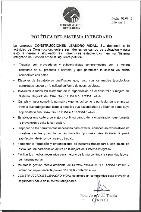 Compromiso revestimientos antiacido filtraciones agua nivel freatico